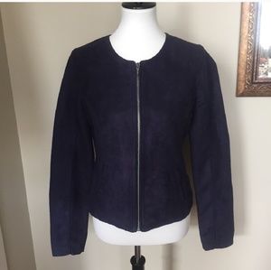NWT PIM & LARKIN faux suede MOTO jacket. Size M